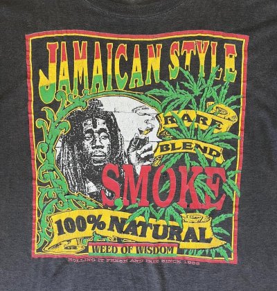 画像3: 90'S WEED OF WISDOM シングルステッチ 半袖 Tシャツ ブラック (VINTAGE)