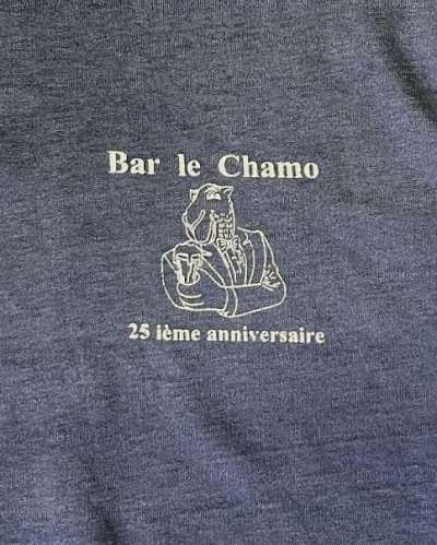 画像3: 90'S BAR LE CHAMO シングルステッチ 半袖 Tシャツ フェードネイビー (VINTAGE)