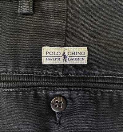 画像6: 90'S RALPH LAUREN "TYLER SHORT" ツープリーツ チノショーツ ブラック (VINTAGE)