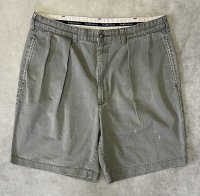 90'S RALPH LAUREN "TYLER SHORT" ツープリーツ チノショーツ カーキ (VINTAGE)