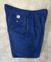 画像4: 90'S RALPH LAUREN "ボックスロゴ" ツープリーツ チノショーツ ダークブルー (VINTAGE) (4)
