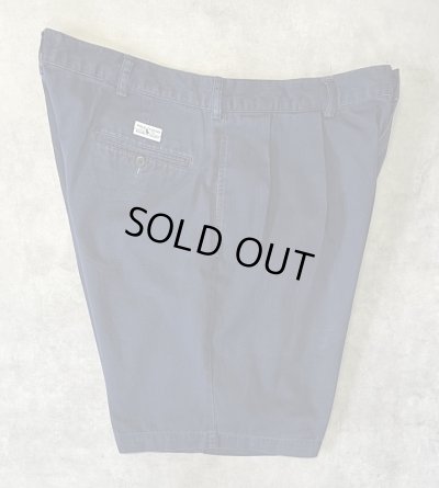 画像4: 90'S RALPH LAUREN ツープリーツ チノショーツ ネイビー (VINTAGE)