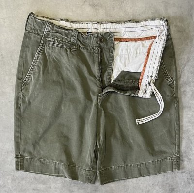 画像3: 90'S RALPH LAUREN ノープリーツ ミリタリーチノショーツ オリーブ (VINTAGE)