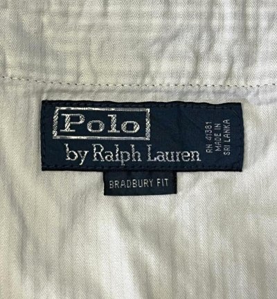 画像2: 90'S RALPH LAUREN ノープリーツ シアサッカーショーツ ストライプ (VINTAGE)