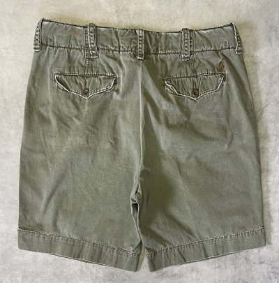 画像5: 90'S RALPH LAUREN ノープリーツ ミリタリーチノショーツ オリーブ (VINTAGE)