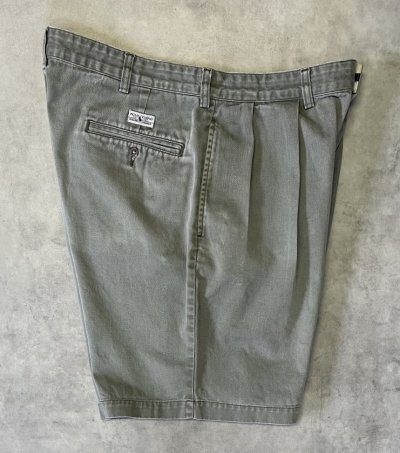 画像4: 90'S RALPH LAUREN "TYLER SHORT" ツープリーツ チノショーツ カーキ (VINTAGE)