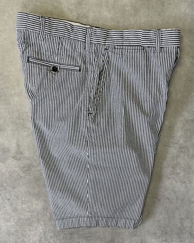 画像4: 90'S RALPH LAUREN ノープリーツ シアサッカーショーツ ストライプ (VINTAGE)