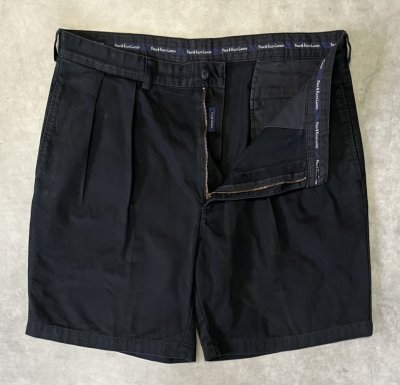 画像3: 90'S RALPH LAUREN "TYLER SHORT" ツープリーツ チノショーツ ブラック (VINTAGE)