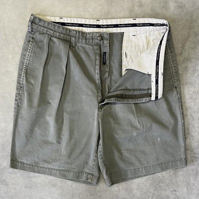 画像3: 90'S RALPH LAUREN "TYLER SHORT" ツープリーツ チノショーツ カーキ (VINTAGE)