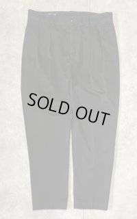 90'S RALPH LAUREN "ETHAN PANT" ツープリーツ チノパンツ ブラック (VINTAGE)