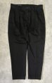 画像1: 90'S RALPH LAUREN "ETHAN PANT" ツープリーツ チノパンツ ブラック (VINTAGE) (1)