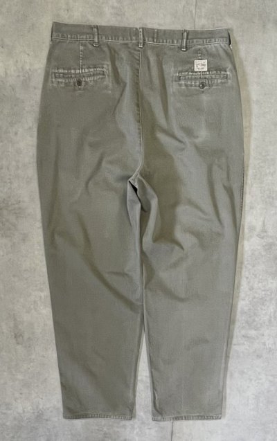 画像3: 90'S RALPH LAUREN "ボックスロゴ" ツープリーツ チノパンツ カーキ (VINTAGE)