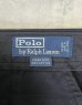 画像2: 90'S RALPH LAUREN "ETHAN PANT" ツープリーツ チノパンツ ブラック (VINTAGE) (2)
