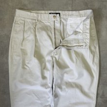 他の写真1: 90'S RALPH LAUREN "ボックスロゴ" ツープリーツ チノパンツ オフホワイト (VINTAGE)