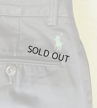 画像4: 90'S RALPH LAUREN "ETHAN PANT" ツープリーツ チノパンツ ブラック (VINTAGE)