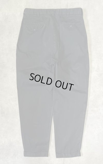 画像3: 90'S RALPH LAUREN "HAMMOND PANT" ツープリーツ チノパンツ ブラック (VINTAGE)