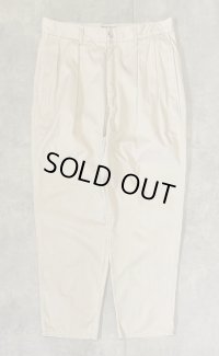 90'S RALPH LAUREN "ボックスロゴ" ツープリーツ チノパンツ ベージュ USA製 (VINTAGE)