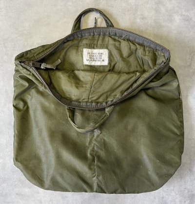 画像5: 80'S アメリカ軍 USAF フライヤーズ ヘルメットバッグ ROBINブラスジップ (VINTAGE)