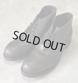 90'S アメリカ軍 US NAVY "CRADDOCK TERRY INC製" スチールトゥ レザー チャッカブーツ ブラック (DEADSTOCK)