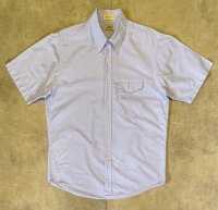 80'S LL Bean オックスフォード 半袖 BDシャツ ブルー (VINTAGE)