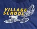 画像3: 90'S VILLAGE SCHOOL シングルステッチ 半袖 Tシャツ ネイビー (VINTAGE) (3)