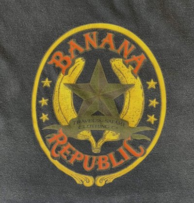 画像3: 80'S BANANA REPUBLIC シングルステッチ 半袖 Tシャツ フェードブラック (VINTAGE)