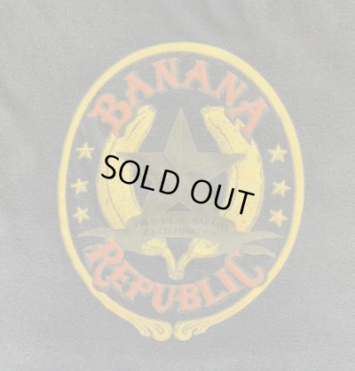 画像3: 80'S BANANA REPUBLIC シングルステッチ 半袖 Tシャツ フェードブラック (VINTAGE)