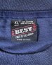 画像2: 90'S MAINE シングルステッチ 両面プリント 半袖 Tシャツ フェードネイビー USA製 (VINTAGE) (2)