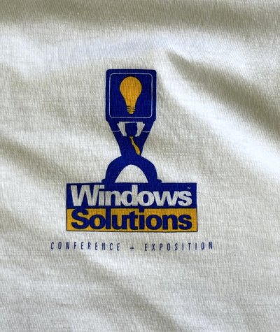 画像3: 90'S WINDOWS SOLUTIONS '94 シングルステッチ 両面プリント 半袖 Tシャツ ホワイト USA製 (VINTAGE)