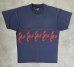 画像1: 90'S MAINE シングルステッチ 両面プリント 半袖 Tシャツ フェードネイビー USA製 (VINTAGE) (1)