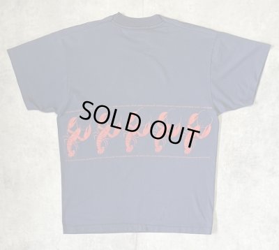 画像4: 90'S MAINE シングルステッチ 両面プリント 半袖 Tシャツ フェードネイビー USA製 (VINTAGE)