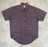 80'S BROOKS BROTHERS "MAKERS" 6ボタン ポプリン 半袖 BDシャツ チェック柄 USA製 (VINTAGE)