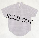 80'S BROOKS BROTHERS "MAKERS" 6ボタン ポプリン 半袖 BDシャツ チェック柄 USA製 (VINTAGE)