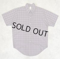 80'S BROOKS BROTHERS "MAKERS" 6ボタン ポプリン 半袖 BDシャツ チェック柄 USA製 (VINTAGE)