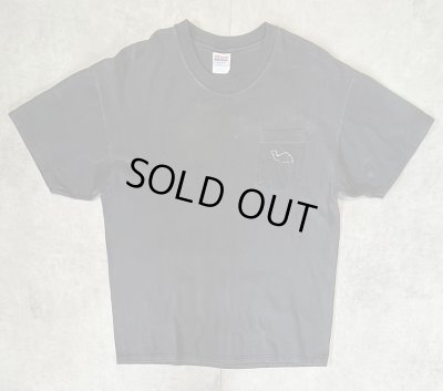 画像1: 90'S CAMEL 両面プリント ポケット付き 半袖 Tシャツ フェードブラック (VINTAGE)