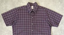 他の写真1: 80'S BROOKS BROTHERS "MAKERS" 6ボタン ポプリン 半袖 BDシャツ チェック柄 USA製 (VINTAGE)