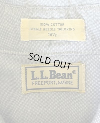 画像2: 80'S LL Bean オックスフォード 半袖 BDシャツ ブルー (VINTAGE)