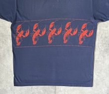 他の写真3: 90'S MAINE シングルステッチ 両面プリント 半袖 Tシャツ フェードネイビー USA製 (VINTAGE)