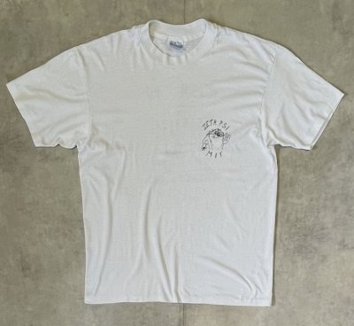画像1: 90'S MIT (マサチューセッツ工科大学) ZETA PSI シングルステッチ 両面プリント 半袖 Tシャツ ホワイト USA製 (VINTAGE)