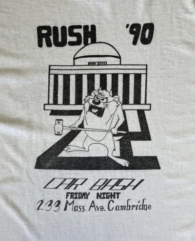 画像5: 90'S MIT (マサチューセッツ工科大学) ZETA PSI シングルステッチ 両面プリント 半袖 Tシャツ ホワイト USA製 (VINTAGE)