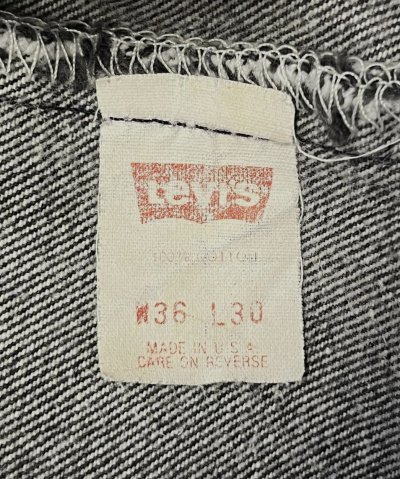 画像2: 90'S LEVIS 501 デニム 先染めブラック W36L30 USA製 (VINTAGE)