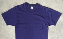 他の写真1: 90'S FRUIT OF THE LOOM シングルステッチ 耳付きポケット 半袖 Tシャツ ネイビー USA製 (VINTAGE)