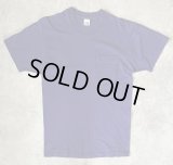 90'S FRUIT OF THE LOOM シングルステッチ 耳付きポケット 半袖 Tシャツ ネイビー USA製 (VINTAGE)