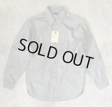 50'S BIG SMITH コットン100% マチ付き 長袖 ワークシャツ グレー USA製 (DEADSTOCK)