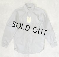 50'S BIG SMITH コットン100% マチ付き 長袖 ワークシャツ グレー USA製 (DEADSTOCK)