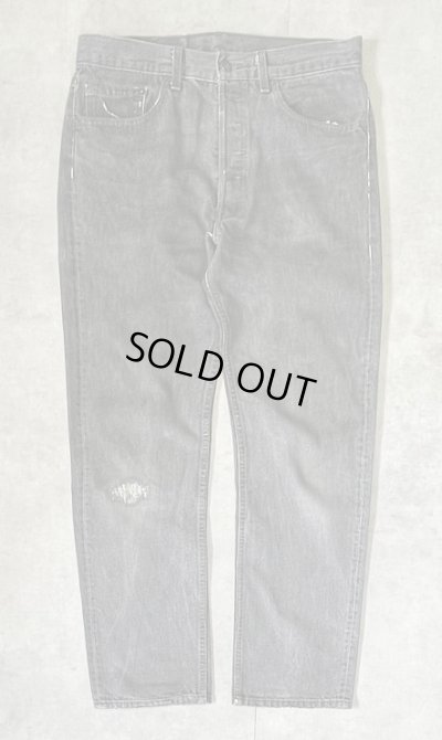 画像1: 90'S LEVIS 501 デニム 先染めブラック W33L30 USA製 (VINTAGE)