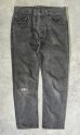 画像1: 90'S LEVIS 501 デニム 先染めブラック W33L30 USA製 (VINTAGE) (1)