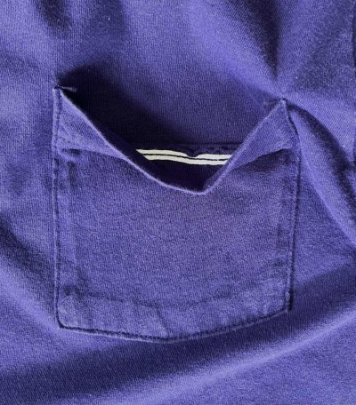画像3: 90'S FRUIT OF THE LOOM シングルステッチ 耳付きポケット 半袖 Tシャツ ネイビー USA製 (VINTAGE)