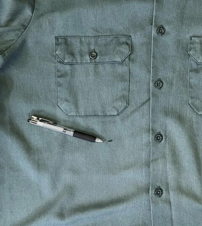 画像4: 60'S BIG MAC "PENN-PREST" 長袖 ワークシャツ ダークグリーン (VINTAGE)