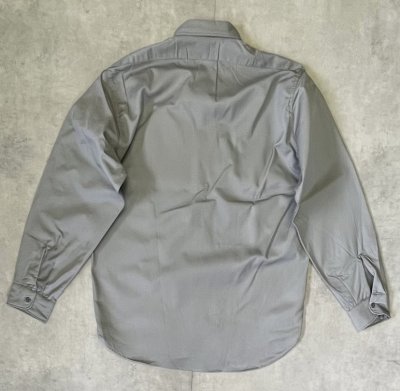 画像6: 50'S BIG SMITH コットン100% マチ付き 長袖 ワークシャツ グレー USA製 (DEADSTOCK)